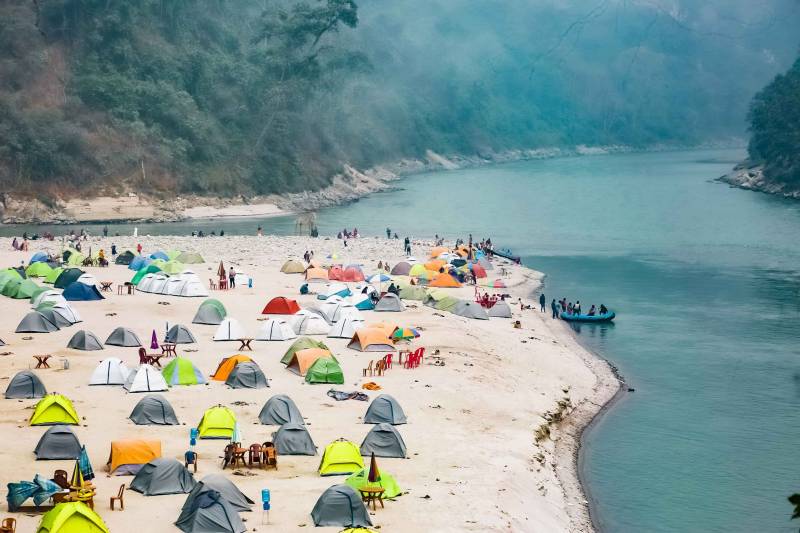 Adventure tour  Triveni Camping   Kalimpong Paragliding Teesta River rafting
