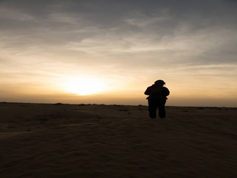 Camel Safari With Sunset View