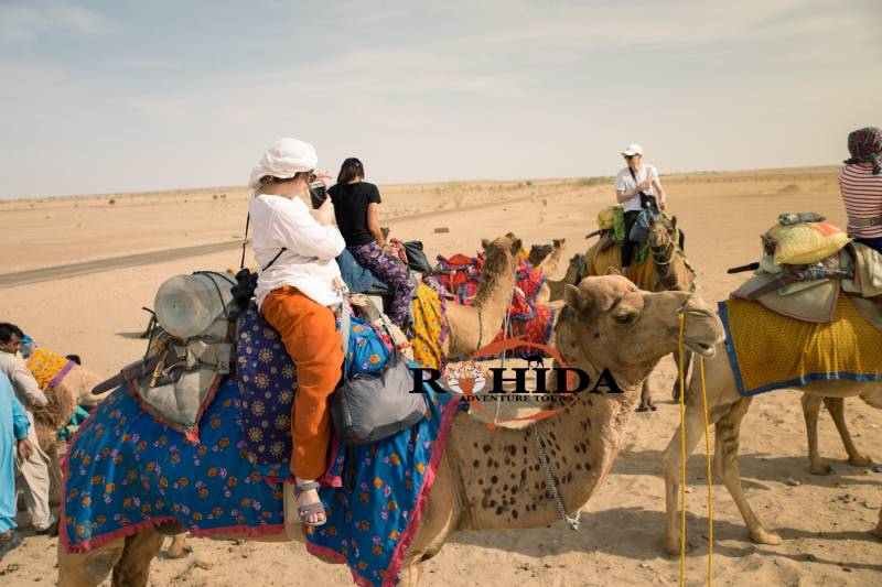 Camel Safari With Sunset View