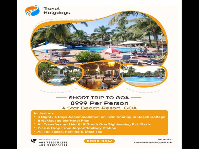 3 Night 4 Day Land Package Goa Tour
