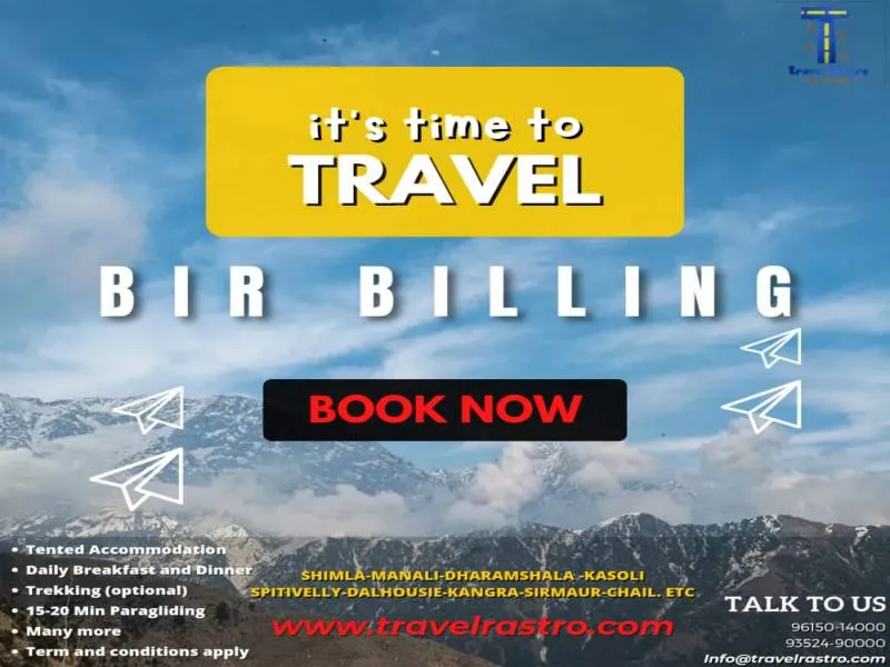 Dhuladhar Himalayan Range (Dharmshala - McLeod Ganj- Palampur & Bir Billing) (5N/6D)