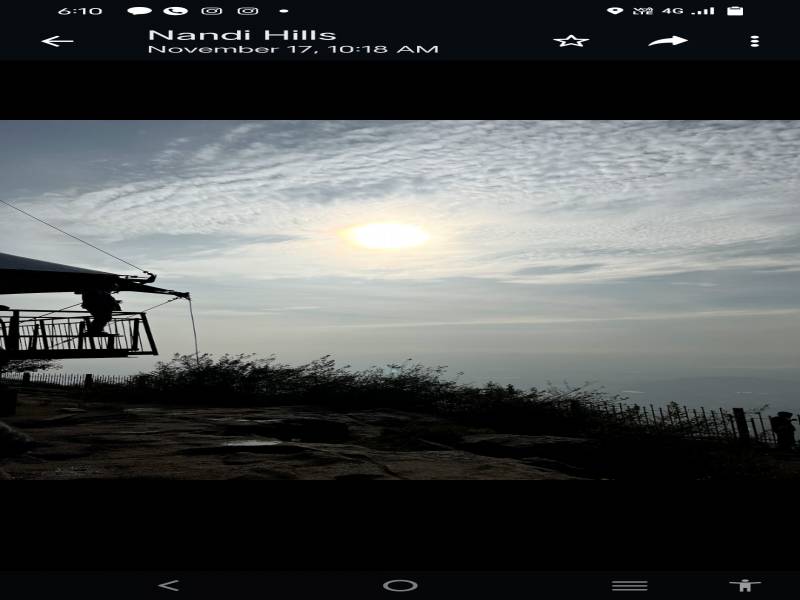 Bangloore to nandi hills morning 4 0 clock