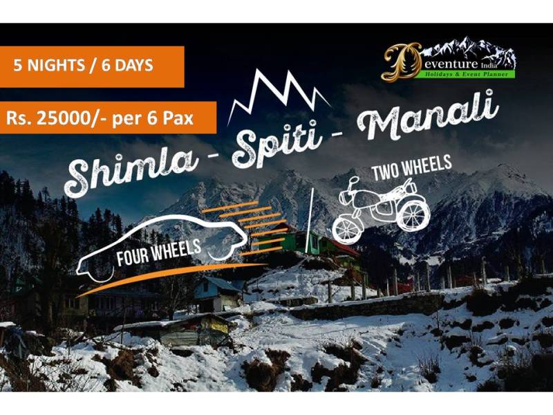 5 Nights 6 Days Shimla - Manali - Spiti Package