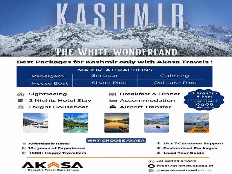 3 Nights/4 Days Kashmir Package