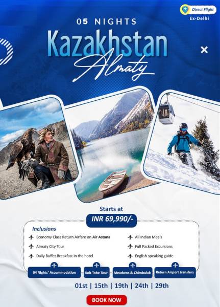 5 night 6 Days ALMATY TOUR