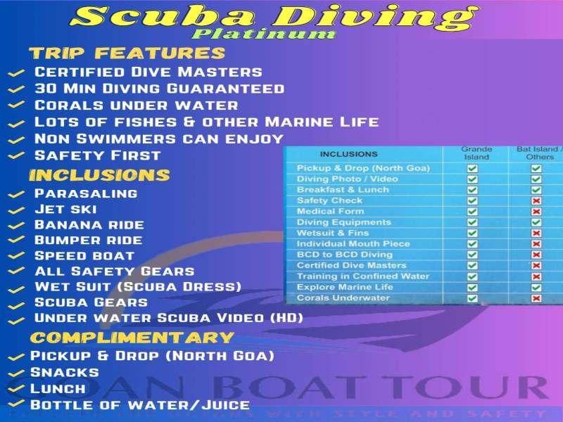 One Day Goa - Scuba Diving Platinum Package