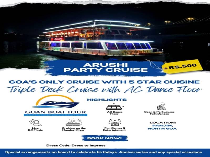 One Day Goa - Arushi Sundown Cruise Tour Image