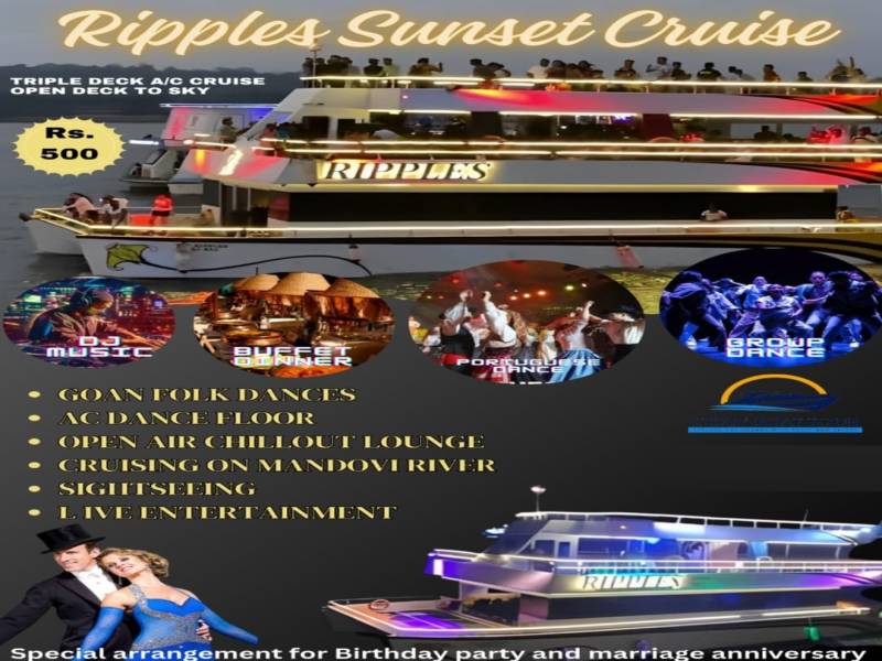 One Day Goa - Ripples Sundown Cruise Package Image