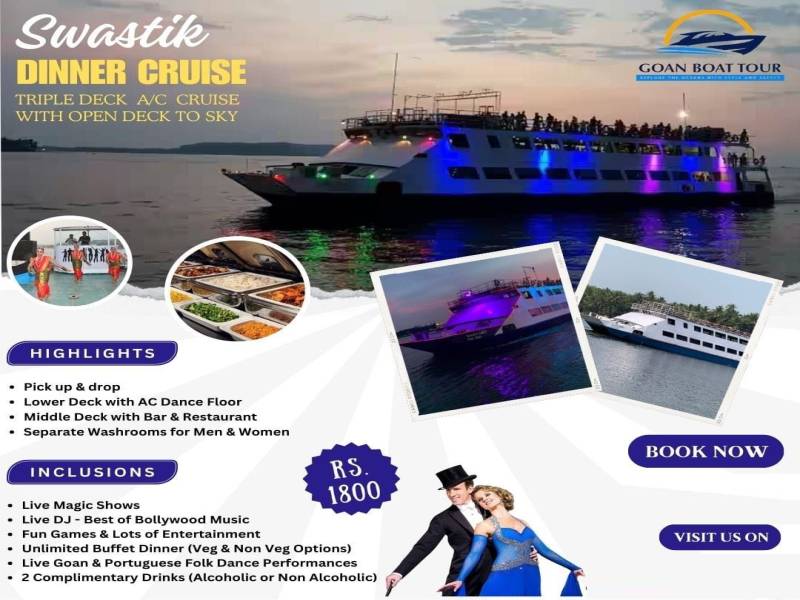 One Day Goa Tour - Swastik Dinner Cruise Image
