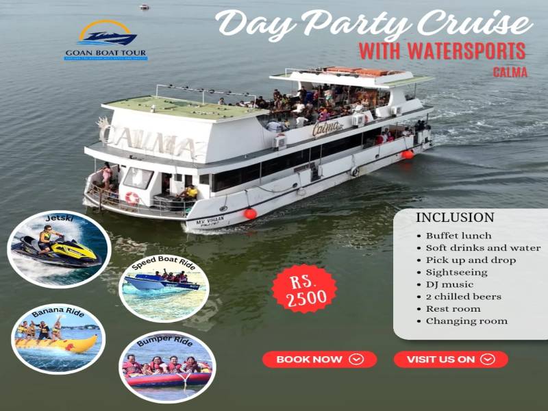 Day Party Cruise With Watersports Calma Tour