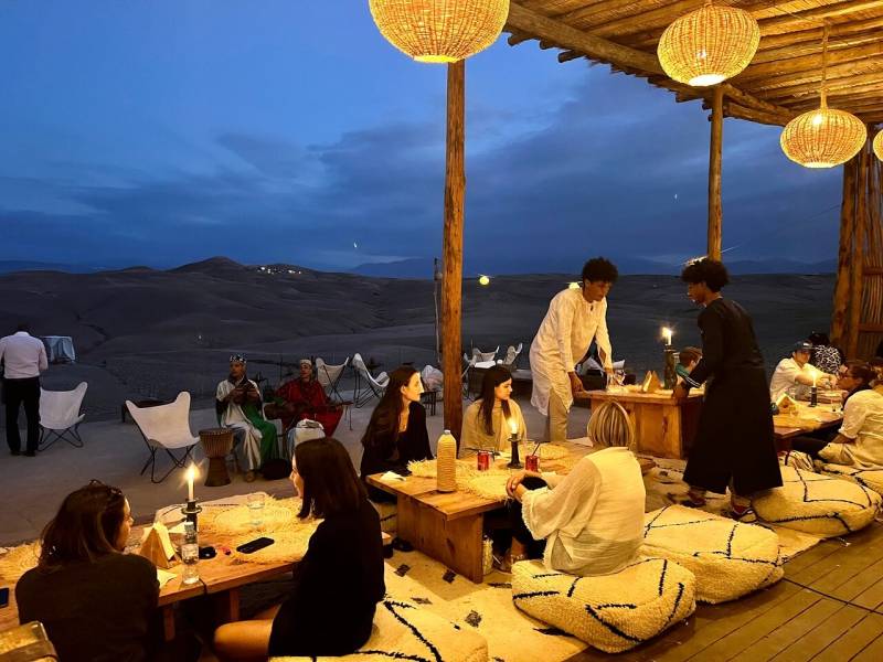 Marrakech Agafay Desert Tour with Dinner and Camel ride sunset