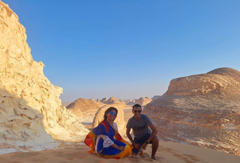 Private Overnight Camping in White & Black desert