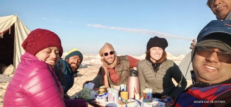 Private Overnight Camping in White & Black desert