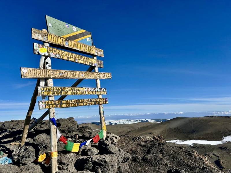 8 Days Kilimanjaro Trekking Via Lemosho Route