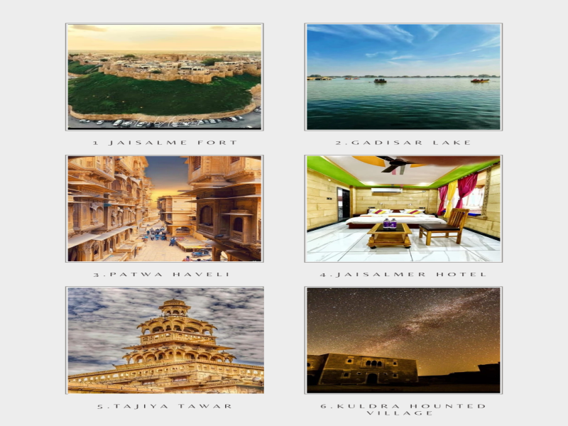 2 Night 3 Days Tour Package Taxi Service in Jaisalmer