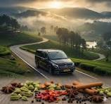 Brief Itinerary: Theni to Yercaud 10+1 Luxury Caravan Tour (1 Night / 2 Days)