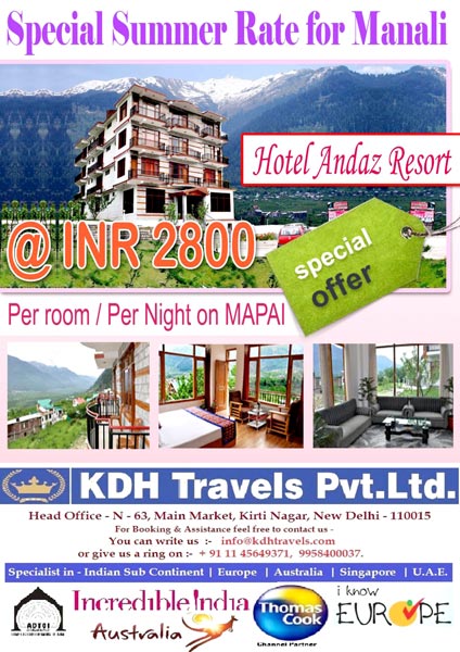 Special Summer Rate Manali Tour