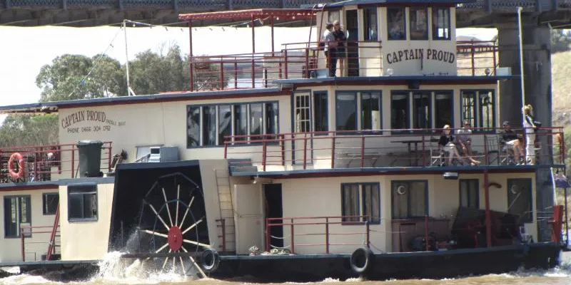 Captain Proud Paddle Boat Lunch River Murray Cruise And Adelaide Hills/hahndorf Tour.