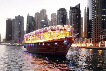 Dubai Trip Package City Tour - Desert Safari And Dhow Dinner Cruise