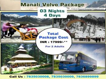Marvellous Manali Vovo Package 3 Nights 4 Days