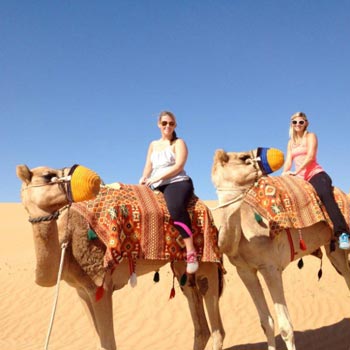 Camel Trekking Abu Dhabi with Animal Farm Visit Package