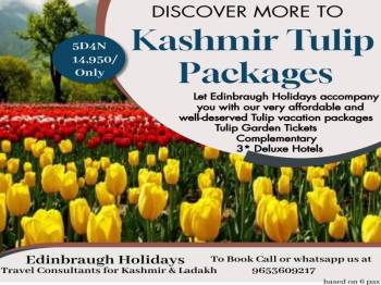 4 Nights 5 Days Kashmir Tulip Tour Package