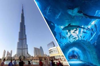 Dubai City Tour, Aquarium & Burj Khalifa Tickets Combo