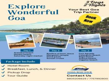 2 Night - 3 Days Explore Wonderful Goa Tour