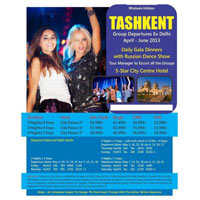 Tashkent Dziner Holidays Tour Package