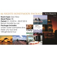 03 Nights Honeymoon package Honeymoon package