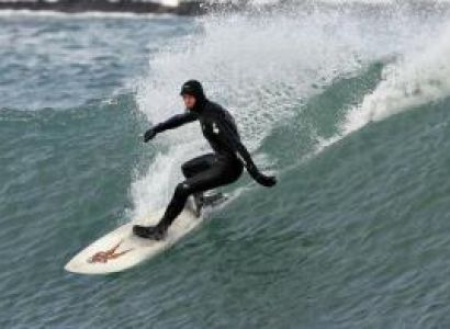 Surfing in Iceland Around Reykjanes Peninsula