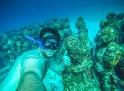 Swim Through the Amazing Underwater Sculpture Park Tour