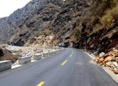 Along the Northern Route of the Silk Road.