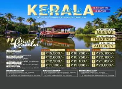 5 Nights / 6 Days Splendid Kerala - Where Comfort Meets Nature