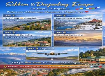 5 Days / 4 Nights Sikkim & Darjeeling Escape