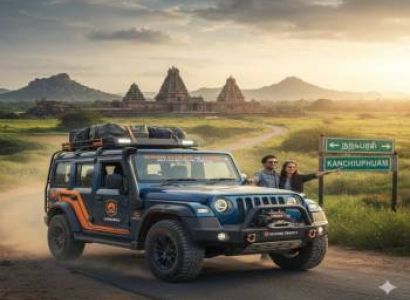Madurai to Kanchipuram Temple Tour (1N / 2D) – Thar Roxx Luxury Thar Roxx (5-Seater)