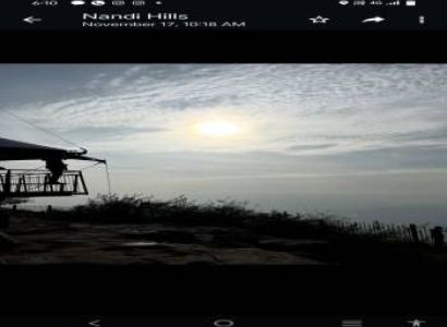 Bangloore to nandi hills morning 4 0 clock