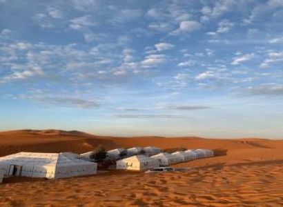 The Sahara Desert in Morocco with Caravan Saray