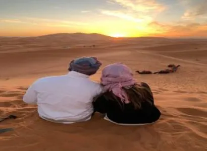 The Sahara Desert in Morocco with Caravan Saray