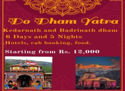 4 Nights 5Days Do Dham Yatra Kedarnath and Badrinath