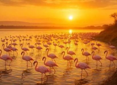 4D Maasai Mara - Lake Nakuru Lodge Safari - Big Five - Flamingos - Lake Birds Tour